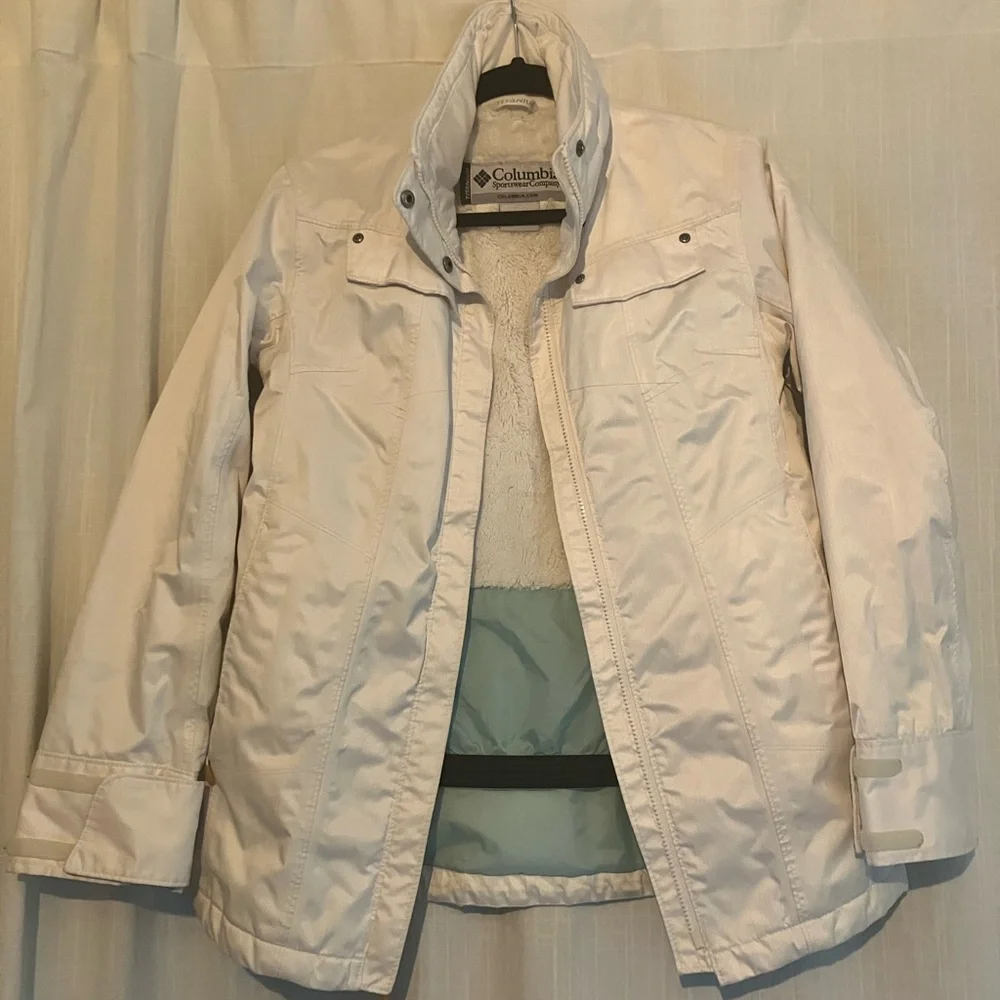 COLOMBIA Cream Ski & Snow Jacket Lightweight - Picture 12 of 14